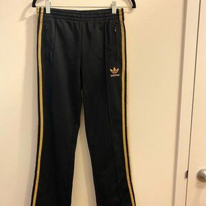 Adidas Track Pants w/Gold Stripes Size 34